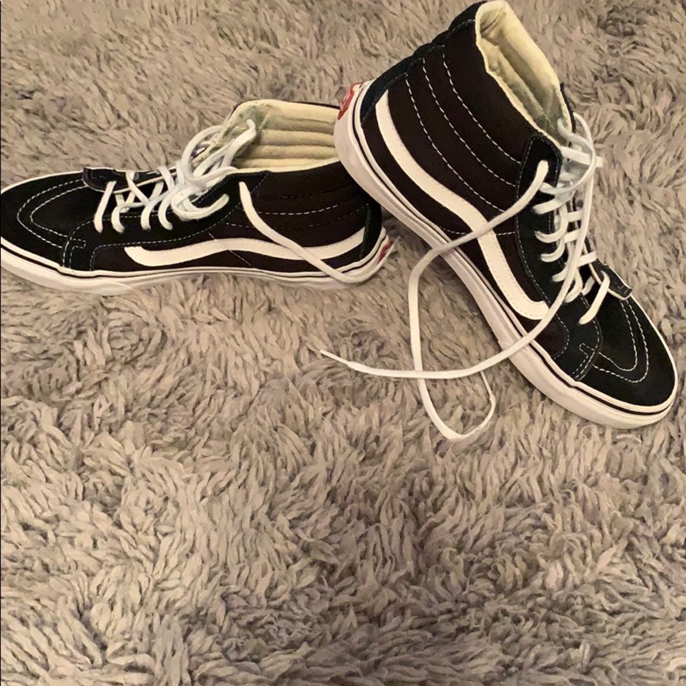Black and White High Top Vans